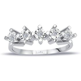Lova 1020450 0,60 Karat Efektli Pırlanta Beştaş Yüzük