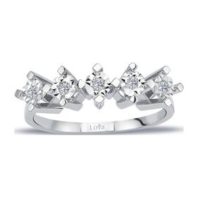 Lova 1020450 0,60 Karat Efektli Pırlanta Beştaş Yüzük