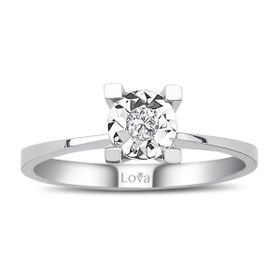 Lova 1040109 0,60 Karat Efektli Pırlanta Tektaş Yüzük