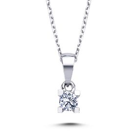 Lova 2010001 0,13 Karat Pırlanta Tektaş Kolye