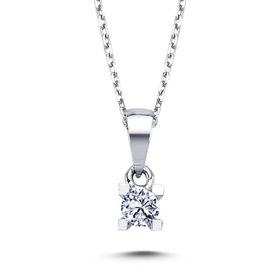 Lova 2010001 0,13 Karat Pırlanta Tektaş Kolye