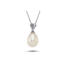 Lova 2040022 Pırlantalı Drop Inci Kolye