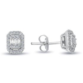 Lova 3010046 0,33 Karat Baget Pırlanta Küpe