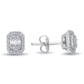 Lova 3010046 0,33 Karat Baget Pırlanta Küpe