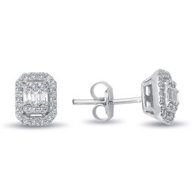 Lova 3010046 0,33 Karat Baget Pırlanta Küpe