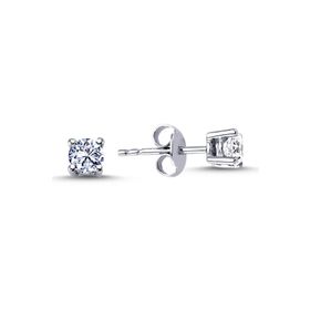 Lova 3030011 0,48 Karat Pırlanta Tektaş Küpe