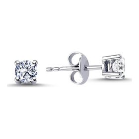 Lova 3030011 0,48 Karat Pırlanta Tektaş Küpe