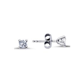 Lova 3040008 0,26 Karat Pırlanta Tektaş Küpe