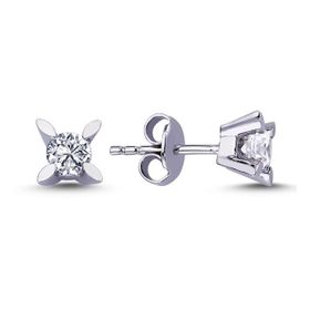 Lova 3040012 0,40 Karat Pırlanta Tektaş Küpe