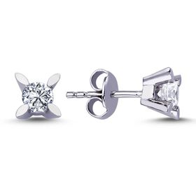 Lova 3040012 0,40 Karat Pırlanta Tektaş Küpe
