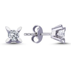 Lova 3040012 0,40 Karat Pırlanta Tektaş Küpe