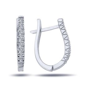 Lova 3040044 Pırlantalı Lale Halka Küpe