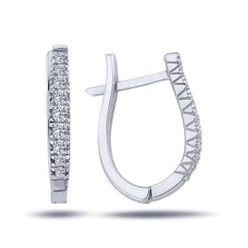 Lova 3040044 Pırlantalı Lale Halka Küpe