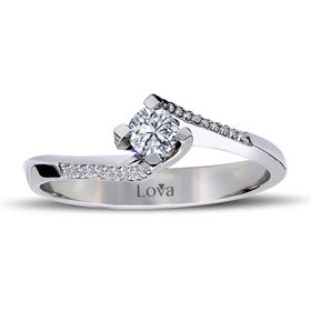 Lova Pırlanta 1040059-21 Toplam 0.21 Karat Tektaş Pırlanta Yüzük
