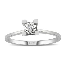 Lova Pırlanta 1070095-20 0.30 Karat Efektli Tektaş Pırlanta Yüzük