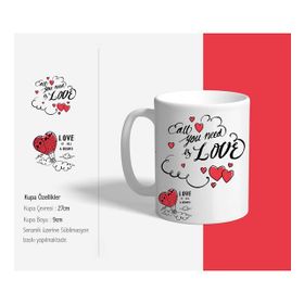 Love Baskılı Kupa