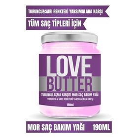 Love Butter 190 ml Turunculaşma Karşıtı Mor Saç Bakım Yağı