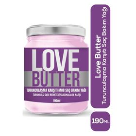 Love Butter 190 ml Turunculaşma Karşıtı Mor Saç Bakım Yağı
