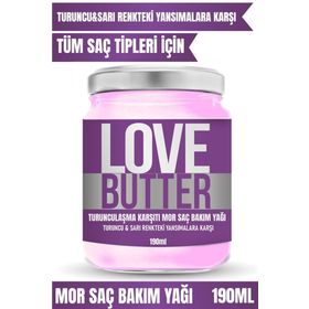 Love Butter 190 ml Turunculaşma Karşıtı Mor Saç Bakım Yağı