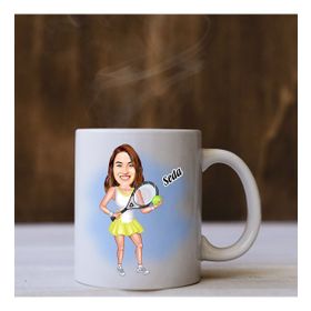 Love Tenis Spor Baskılı Seramik Kupa Bardak