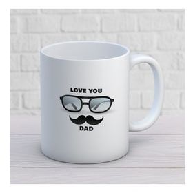 Love You Dad İki Tarafı Baskılı Kupa