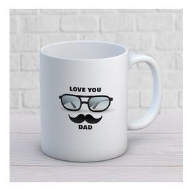 Love You Dad İki Tarafı Baskılı Kupa