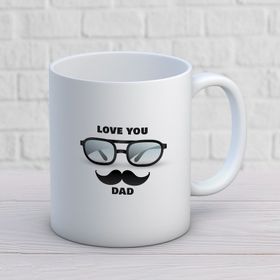 Love You Dad İki Tarafı Baskılı Kupa