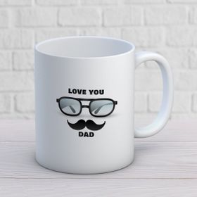 Love You Dad İki Tarafı Baskılı Kupa