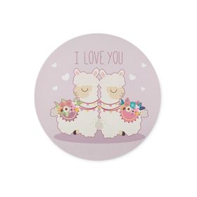 Love Yuvarlak Mouse Pad