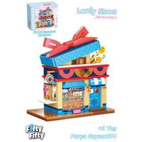 Lovely FFK-28011 Street Sevimli Sokak Serisi Oyuncak Dükkanı 374 Parça Oyuncak Yapım Seti