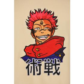 Loviras Jujutsu Kaisen Ryomen Sukuna Bej Unisex T-shirt