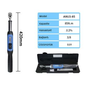 Loyka Awj3-85 85 mm Cırcır Başlı Dijital Torkmetre