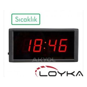 Loyka ST-574 Işıklı Termometre Saat