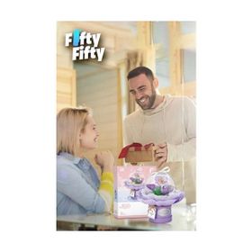 Loz FFLZ-1297 Ledli Mor Dekoratif ve Koleksiyonluk Çiçek Buketi 272 Parça Yapım Seti