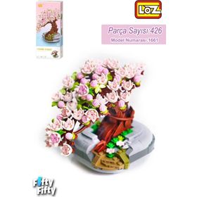 Loz FFLZ-1661 Dekoratif ve Koleksiyonluk Çiçek Buketi 426 Parça Yapım Seti