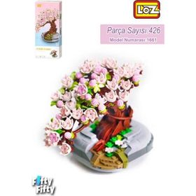 Loz FFLZ-1661 Dekoratif ve Koleksiyonluk Çiçek Buketi 426 Parça Yapım Seti