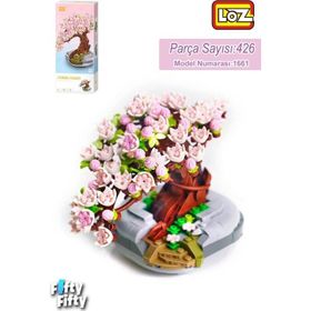 Loz FFLZ-1661 Dekoratif ve Koleksiyonluk Çiçek Buketi 426 Parça Yapım Seti