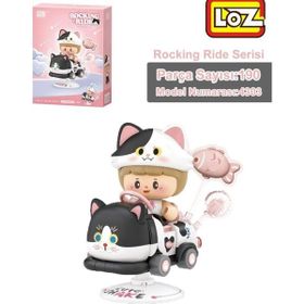 Loz FFLZ-4303 Creative Serisi Sallanan Siyah Beyaz Kedi Modeli 190 Parça Oyuncak Yapım Seti