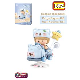Loz FFLZ-4304 Creative Serisi Sallanan Mavi Koala Modeli 188 Parça Oyuncak Yapım Seti