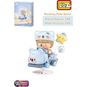 Loz FFLZ-4304 Creative Serisi Sallanan Mavi Koala Modeli 188 Parça Oyuncak Yapım Seti