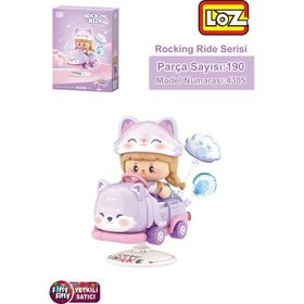 Loz FFLZ-4305 Creative Serisi Sallanan Mor Tilki Modeli 190 Parça Oyuncak Yapım Seti