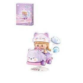 Loz FFLZ-4305 Creative Serisi Sallanan Mor Tilki Modeli 190 Parça Oyuncak Yapım Seti