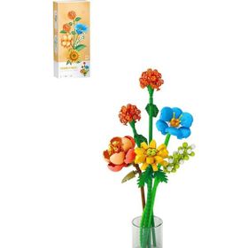 Loz FFLZ-4601 Dekoratif ve Koleksiyonluk Çiçek Buketi 633 Parça Yapım Seti