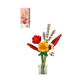 Loz FFLZ-4603 Dekoratif ve Koleksiyonluk Çiçek Buketi 574 Parça Yapım Seti