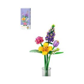 Loz FFLZ-4604 Dekoratif ve Koleksiyonluk Çiçek Buketi 608 Parça Yapım Seti