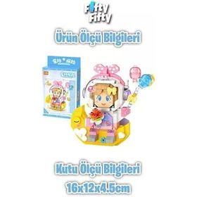 Loz FFLZ-8828 Micro Block Serisi Pembe Astronot 410 Parça Oyuncak Yapım Seti