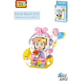 Loz FFLZ-8828 Micro Block Serisi Pembe Astronot 410 Parça Oyuncak Yapım Seti