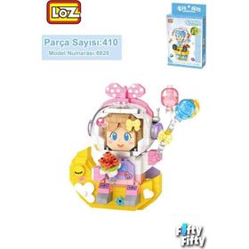 Loz FFLZ-8828 Micro Block Serisi Pembe Astronot 410 Parça Oyuncak Yapım Seti
