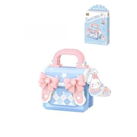 Loz FFLZ-8845 Micro Block Sweet Bag Serisi Mavi Tavşan Figürlü Çanta 330 Parça Oyuncak Yapım Seti
