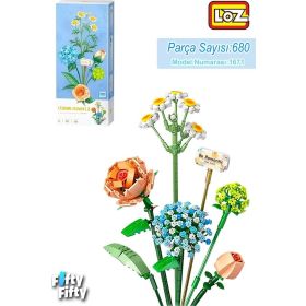 Loz LZ-1671 680 Parça Çiçek Blok Yapım Oyuncak